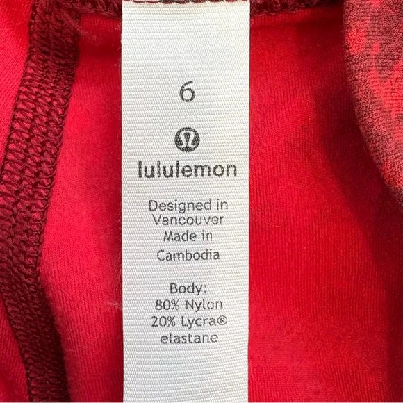 LULULEMON Wunder Under High Rise Leggings Lunar New Year Limited Edition Size 6 - Picture 4 of 7
